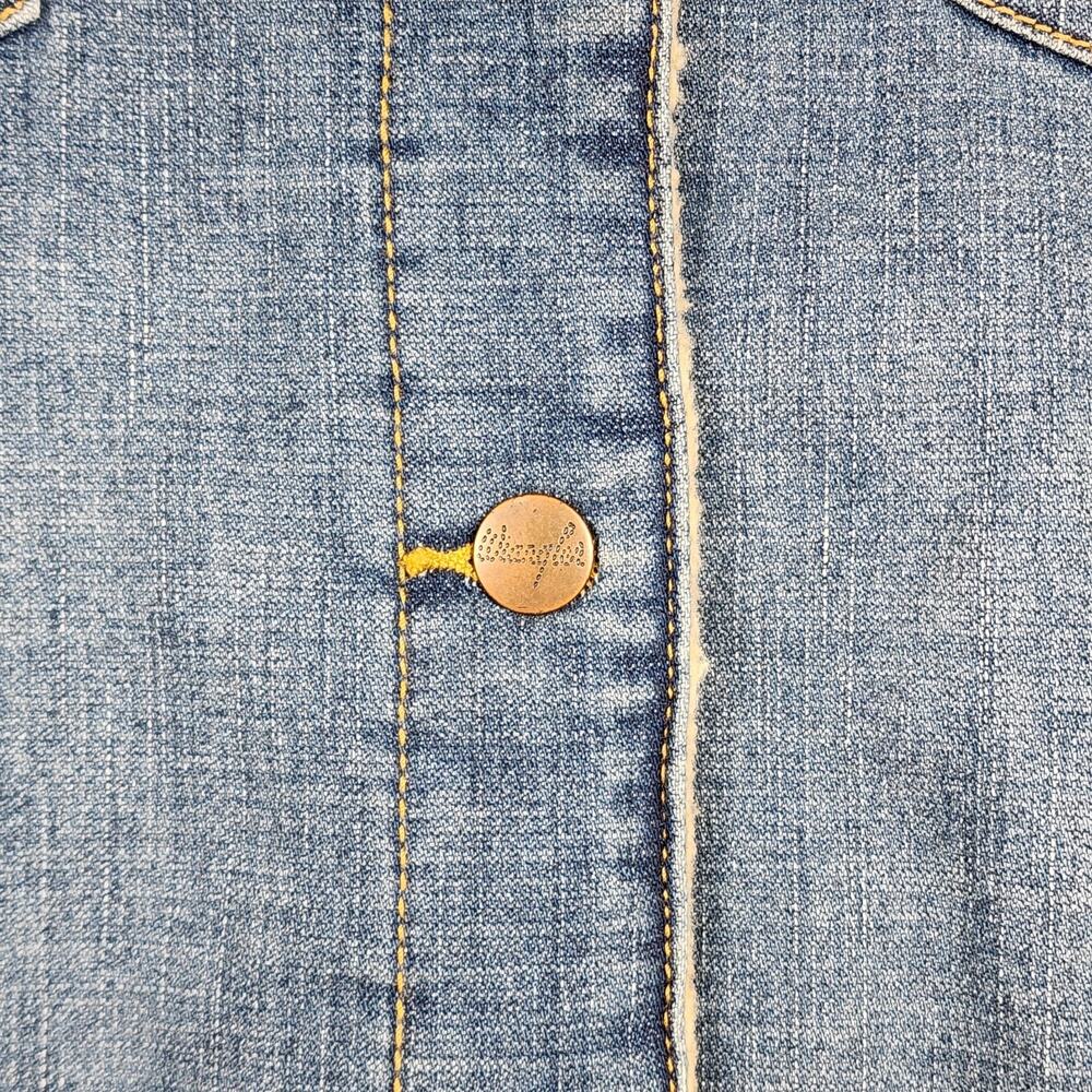 Wrangler Women's Retro Denim Jacket Sherpa Lined Western Large Excellent Cond. - Picture 4 of 13